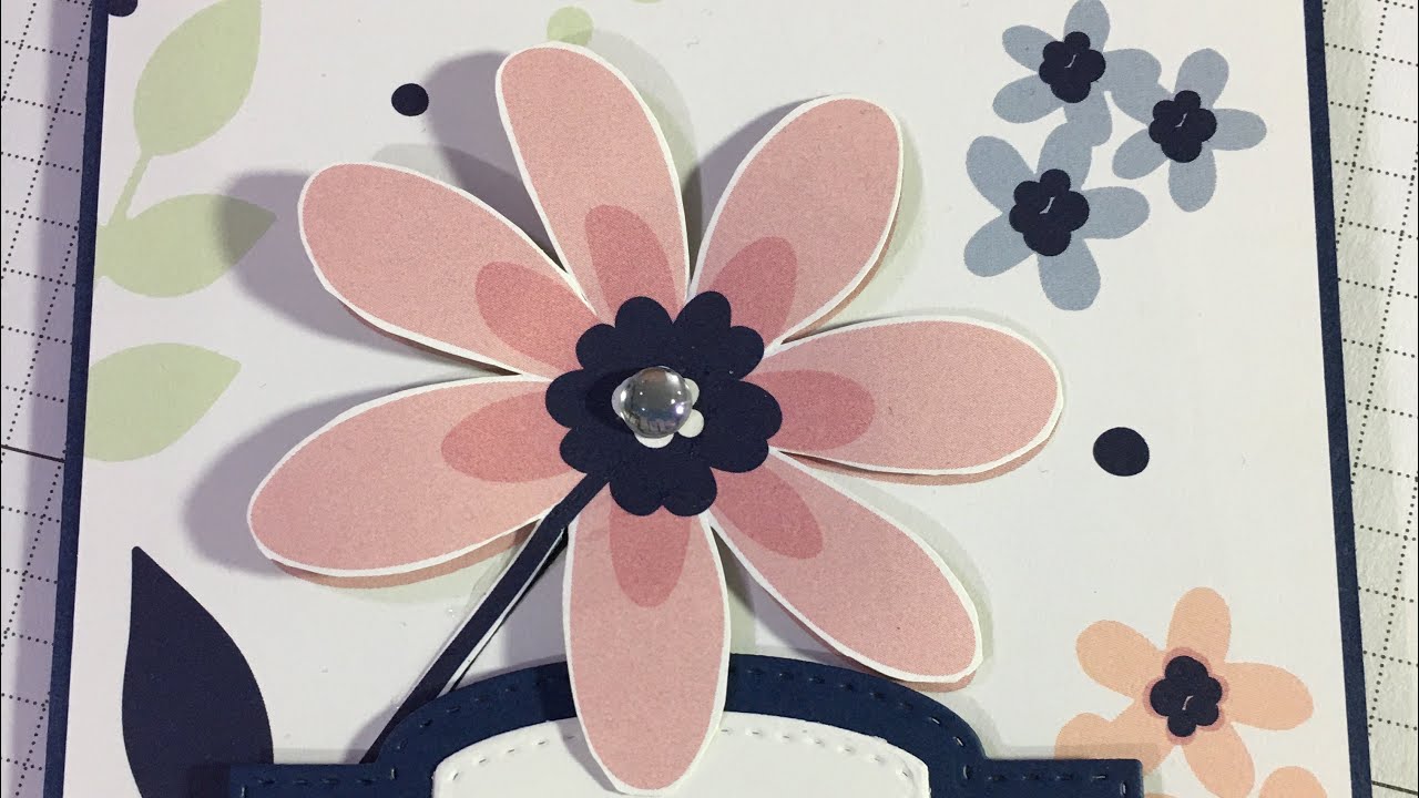 Speeded Up version of Simple Card with Paper Blooms DSP