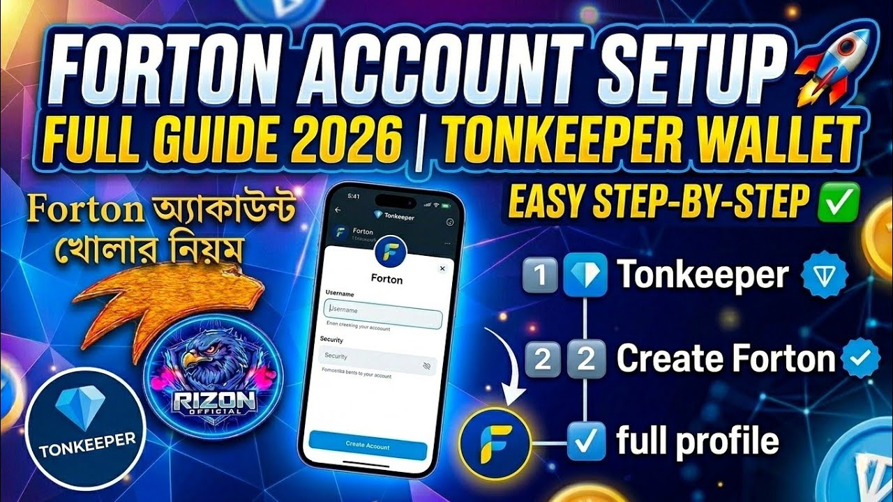 Forton Account Setup & Full Guide 2026 | Tonkeeper Wallet Tutorial
