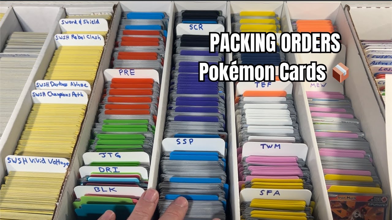 📦 Packing Today’s Pokémon Card Orders! (TCGplayer)