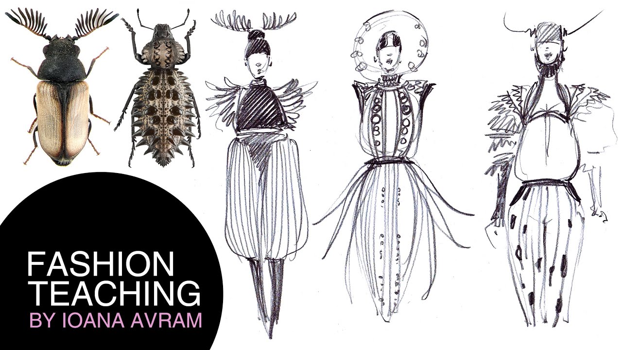 Fashion collection inspired by insects and dragonflies