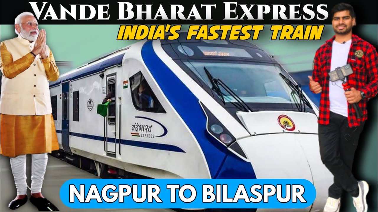 Nagpur - Bilaspur Bullet Train Vande Bharat Express Inauguration by PM Modi | Full Journey Bilaspur
