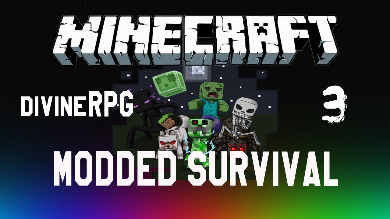MINECRAFT: MODDED SURVIVAL - DIVINE RPG - Ep.3 - WE GOT CRABS!!!!!