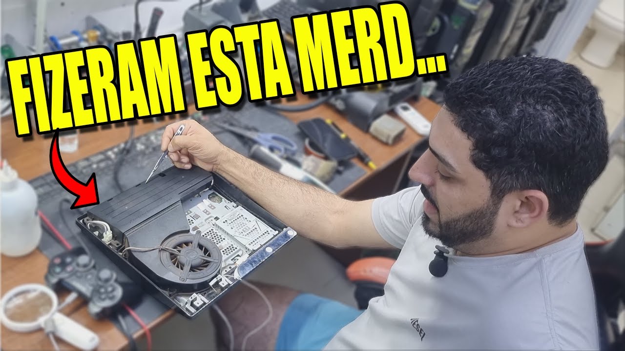 MANDOU UM PS3 SLIM PRA ASSISTÊNCIA E SE ARREPENDEU,  O CLÁUDIO MOSTROU COMO SE FAZ UM REPARO!