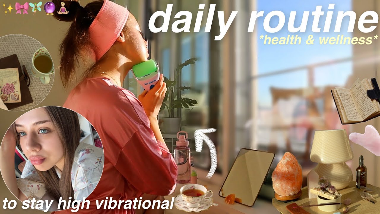 DAILY WELLNESS ROUTINE | for mind, body, & soul 🧚🏻 morning rituals, work outs, & happy vibes!!
