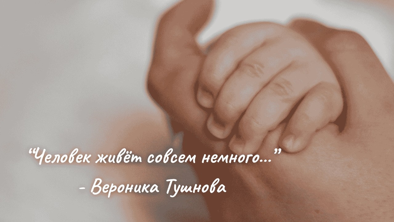 «Человек живёт совсем немного…» — песня на стихи Вероники Тушновой