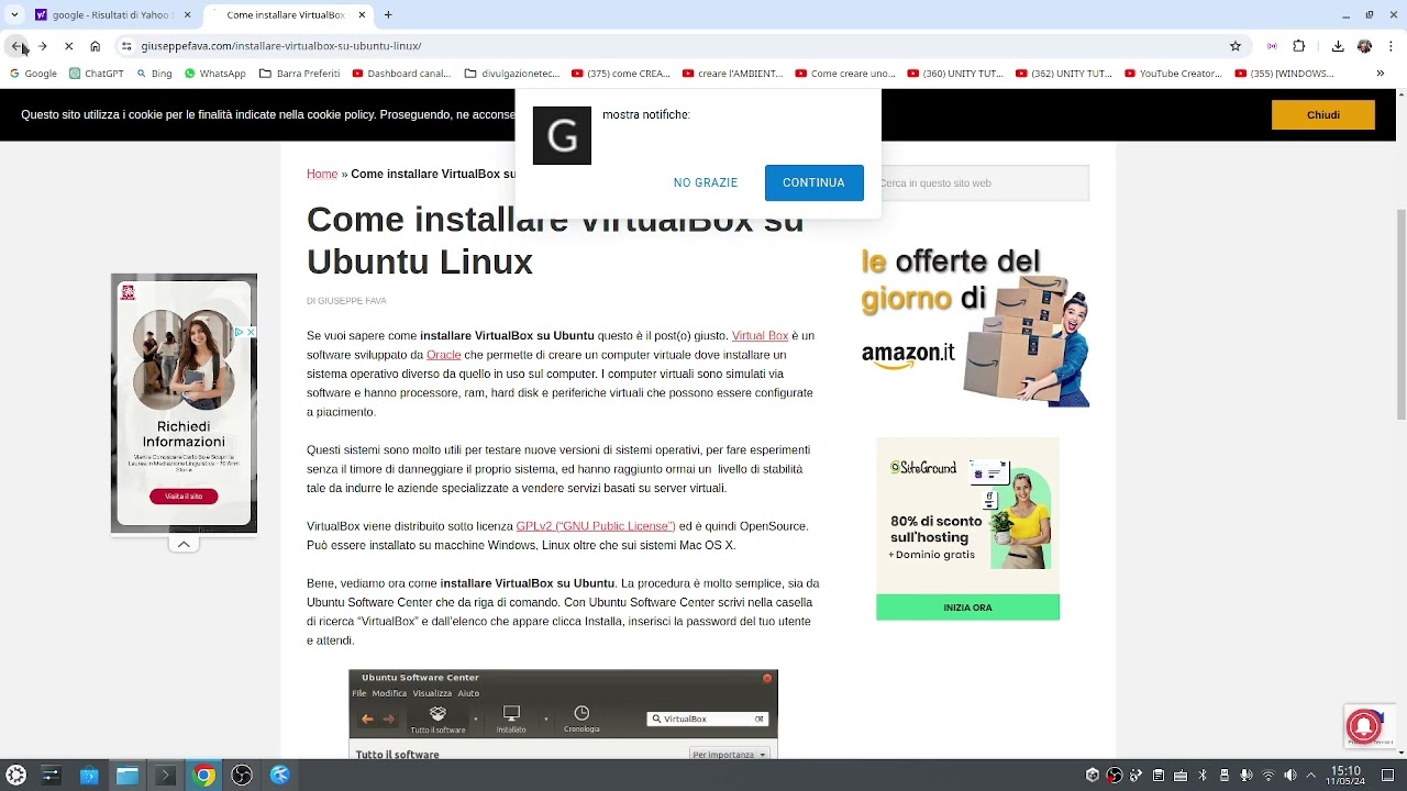 Virtual box su Linux installazione e virtualizzazione