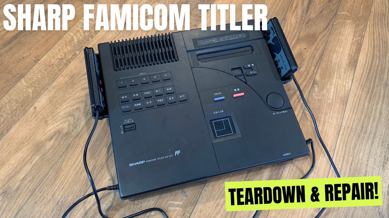 Sharp Famicom Titler Repair - A rare Famicom and video editing console?! Repair and demonstration