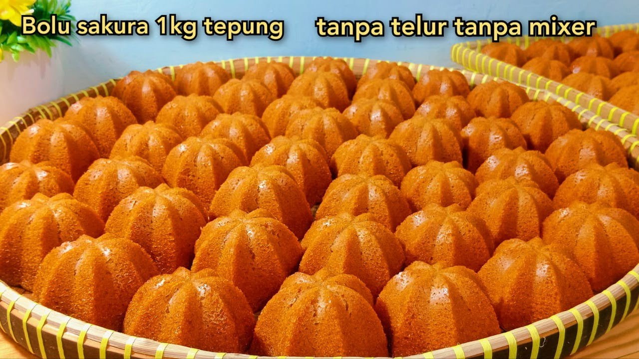 Resep bolu sakura 1 kg tepung tanpa telur tanpa mixer