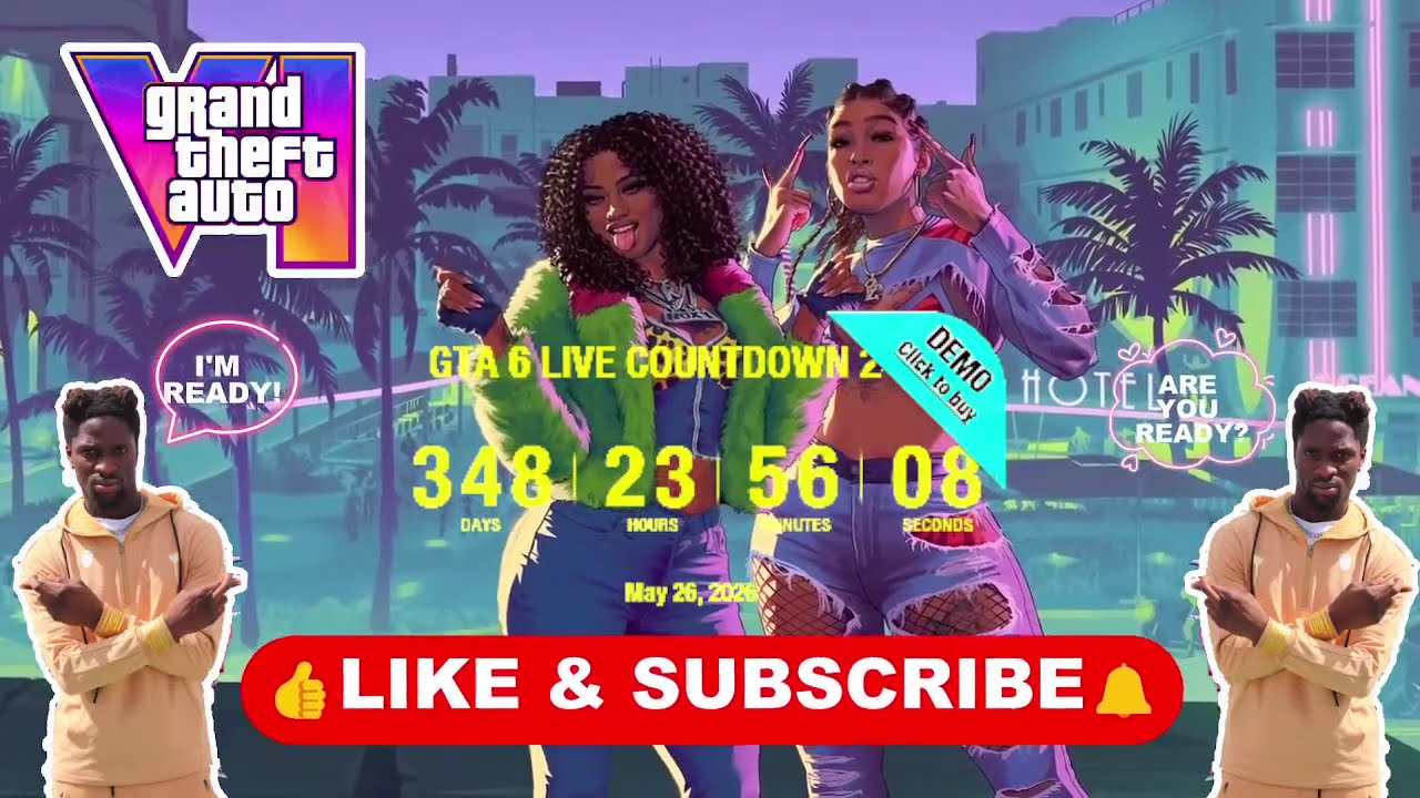 GTA 6 LIVE COUNTDOWN🔴🎮 24/7 (Release Date May 26, 2026)