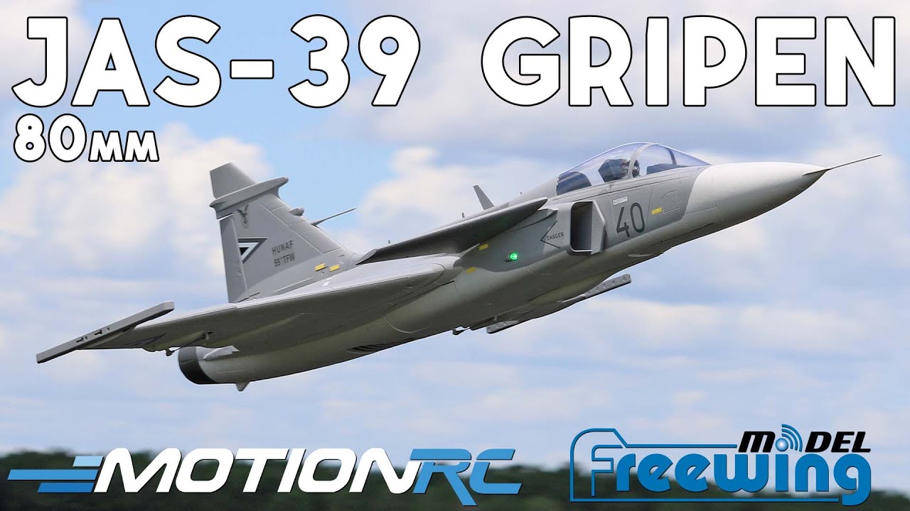 New-Look 80mm Freewing Jas-39 Gripen RC EDF Jet | Motion RC
