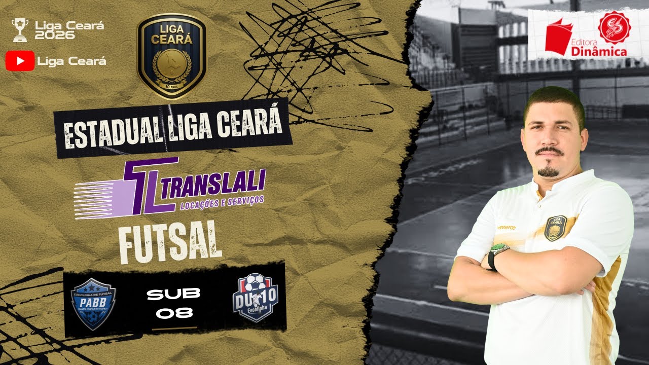 Estadual Liga Ceará Translali de Futsal 2026: PABB/Paracuru x Esc. Du10 - Sub 08