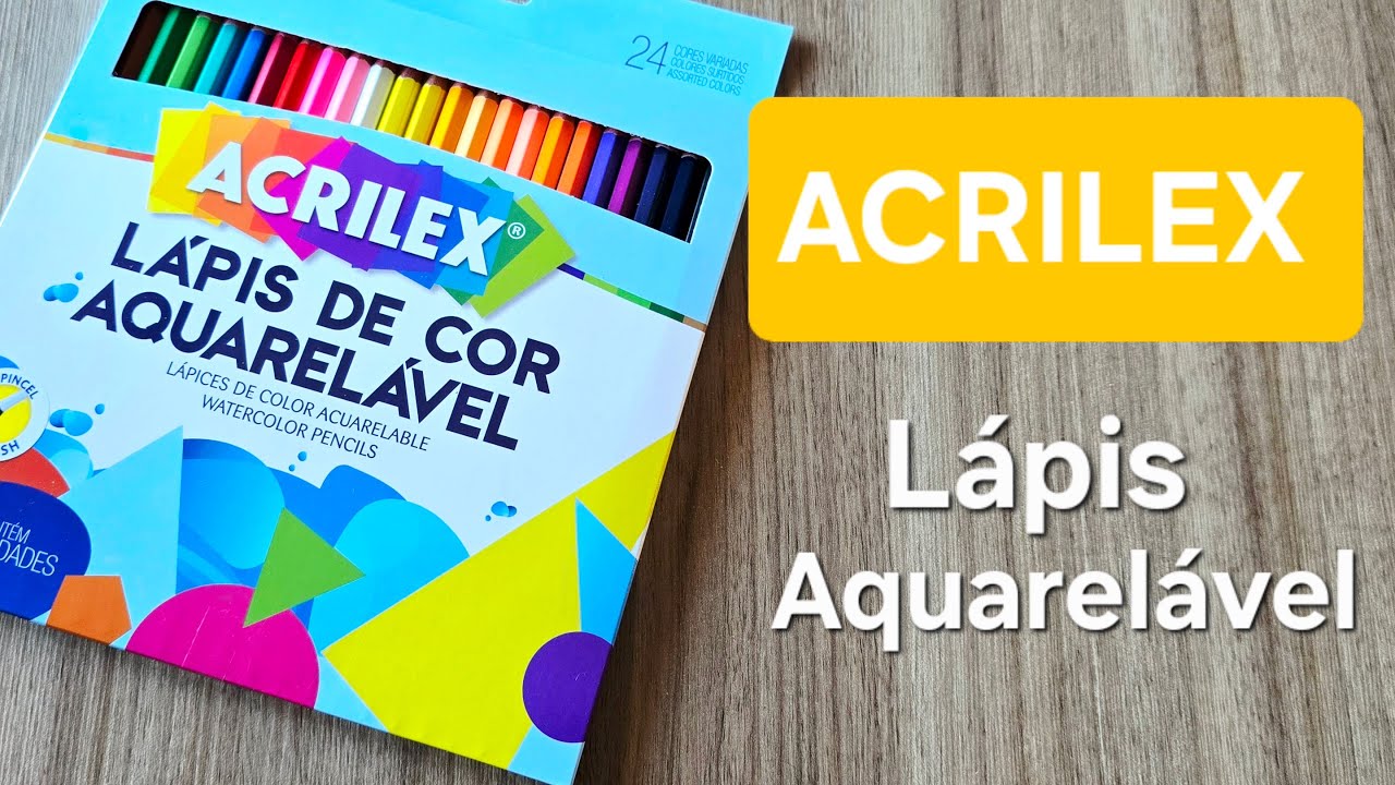 Lápis de cor Aquarelável - ACRILEX