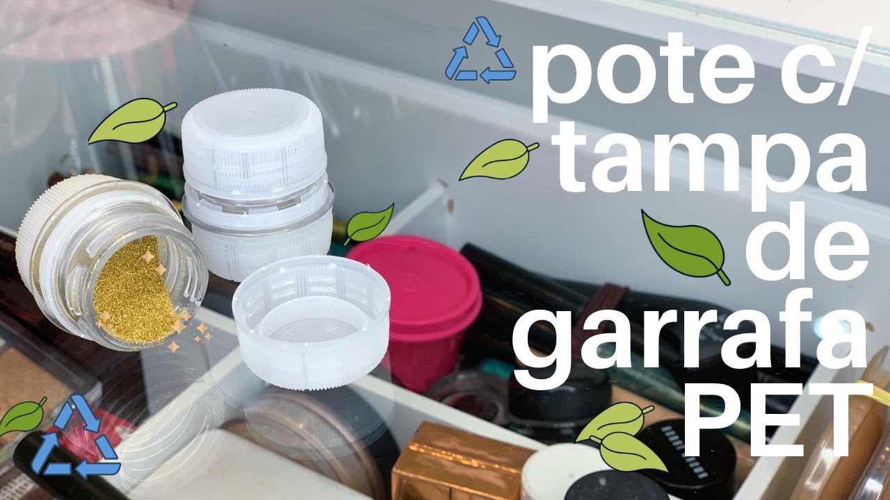 {DIY} POTINHO COM TAMPA DE GARRAFA PET