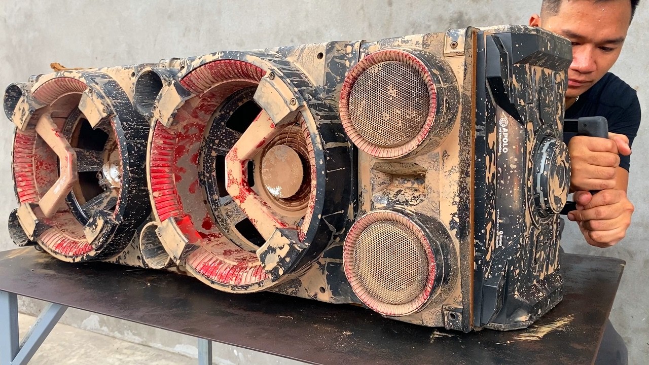 Restoration a truly unique portable sound system  - The most perfect restoration you've ever seen