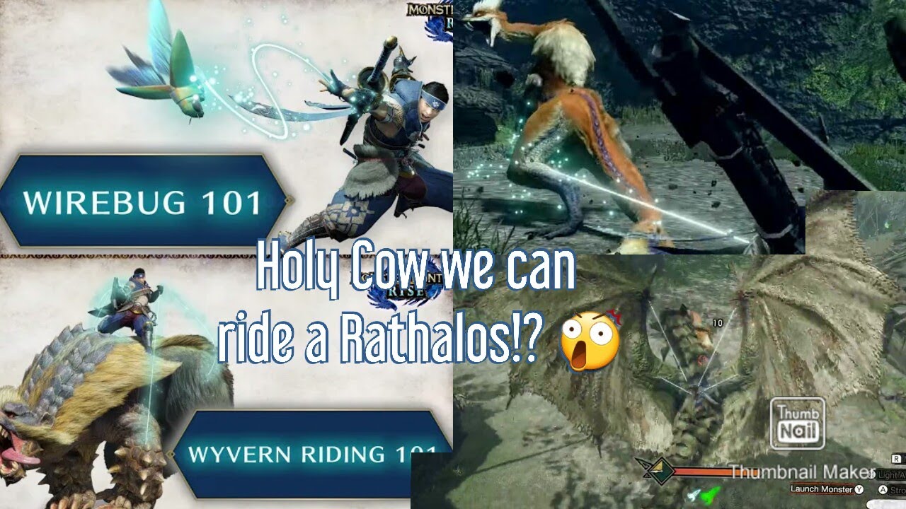 Monster Hunter Rise ∙ Wirebug & Wyvern Riding Hunting 101 Guide Reaction! 😲