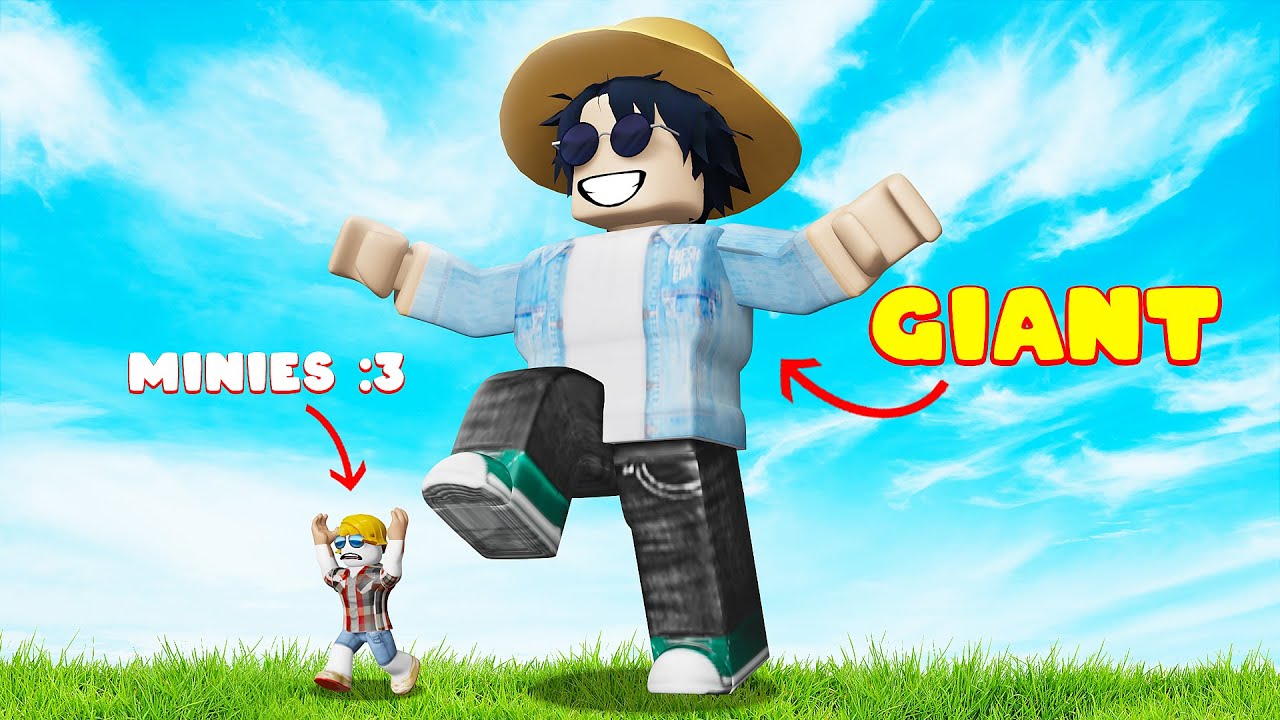 ROBLOX: MINIES vs GIANT CHALLENGE with CHOP & BOB
