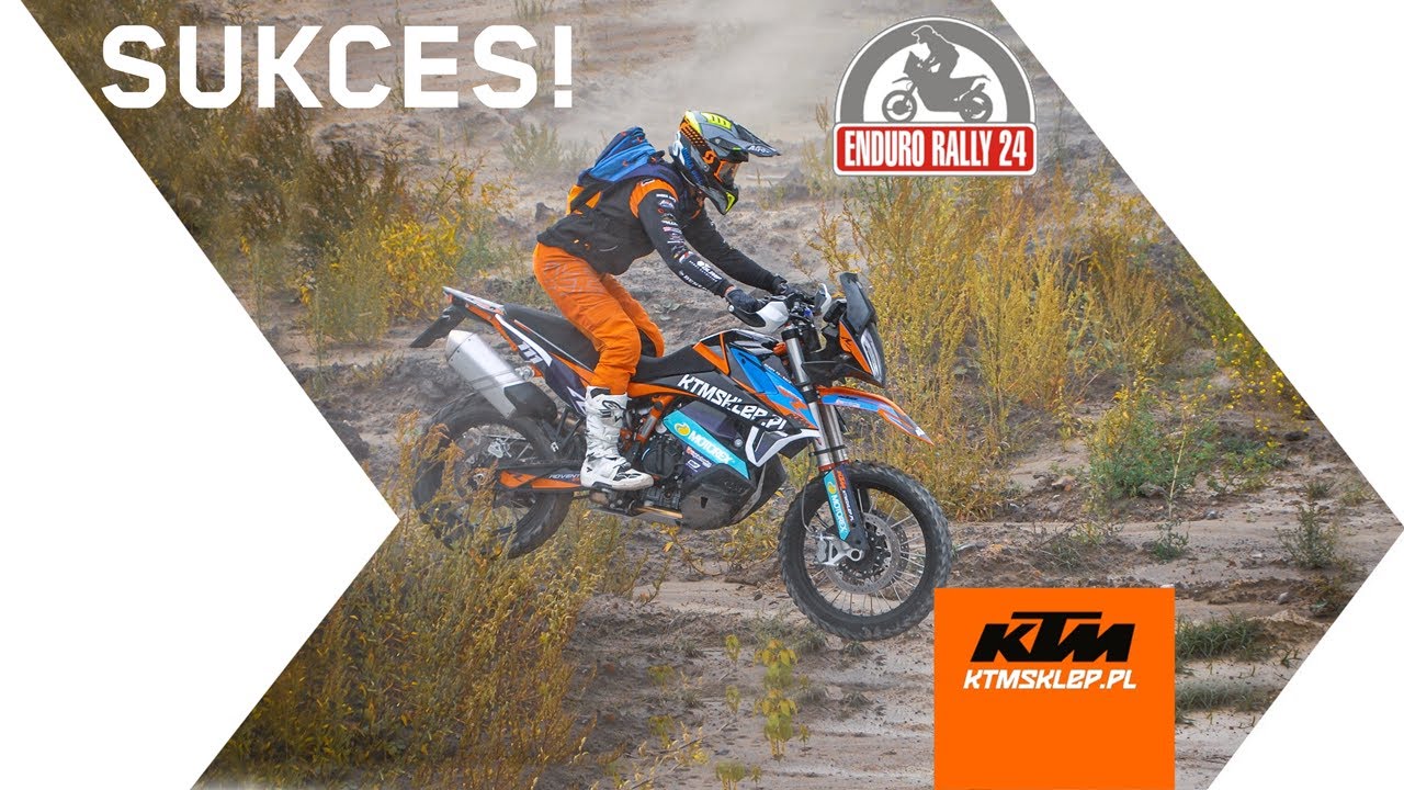 Łukasz Kurowski i KTM 890 Adventure R na mecie Enduro Rally 24 2021!