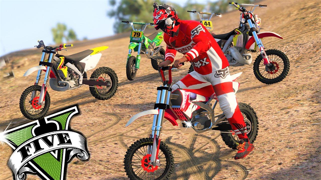 GTA 5 CARRERAS - ILEGALES  CON MINIMOTOS PITBIKE VS 21 SUZUKI,HONDA ,SANCHEZ |GamerMachineWorld