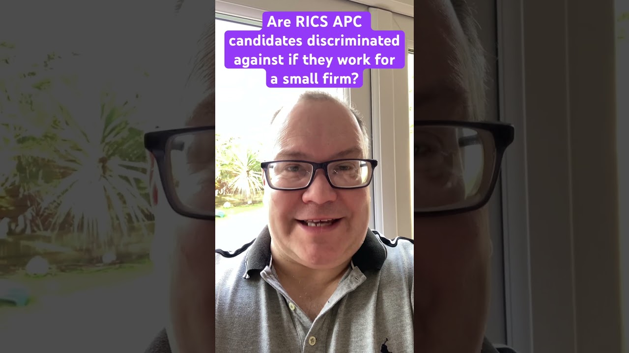 Are #ricsapc candidates discriminated against if they work for a small firm? #youtubeshorts #rics