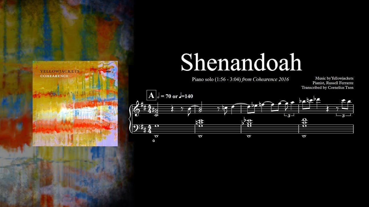 Shenandoah piano solo transcription (Russell Ferrante) - Yellowjackets