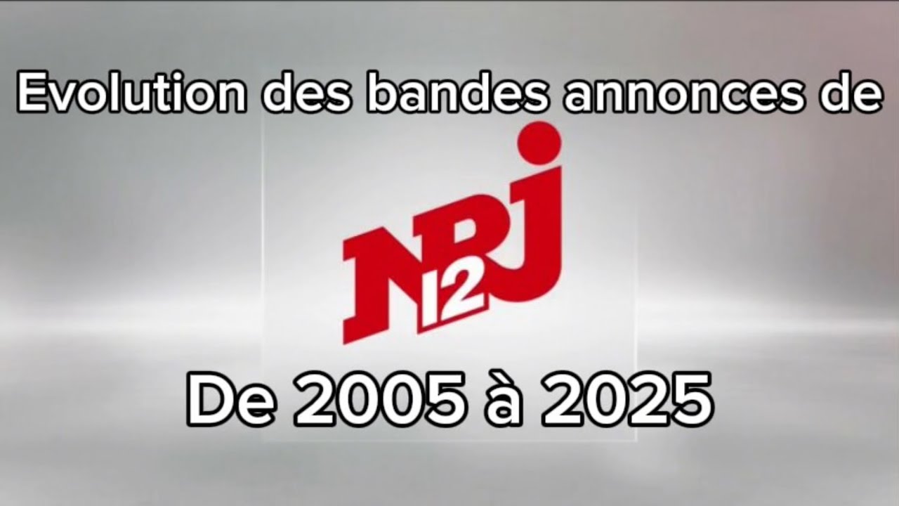 Evolution des bandes annonces de NRJ12 entre 2005-2025