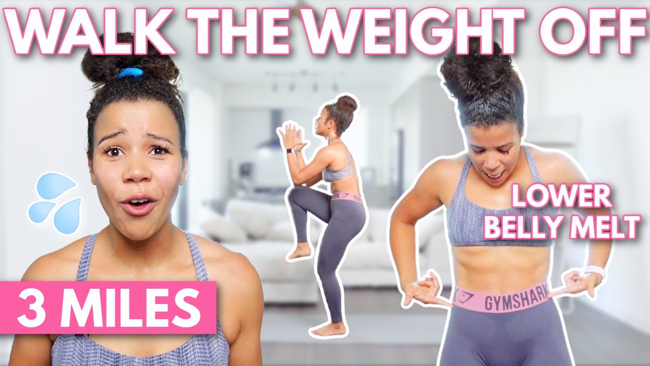 3 Mile INTENSE Lower Belly Fat Walking Workout (Burns Over 600 Calories)| No Equipment, All Standing
