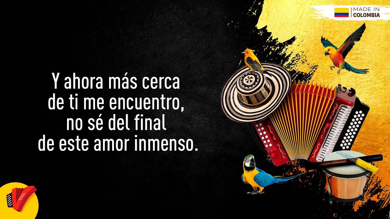 Más Cerca De Ti, Binomio De Oro De América, Video Letra - Sentir Vallenato