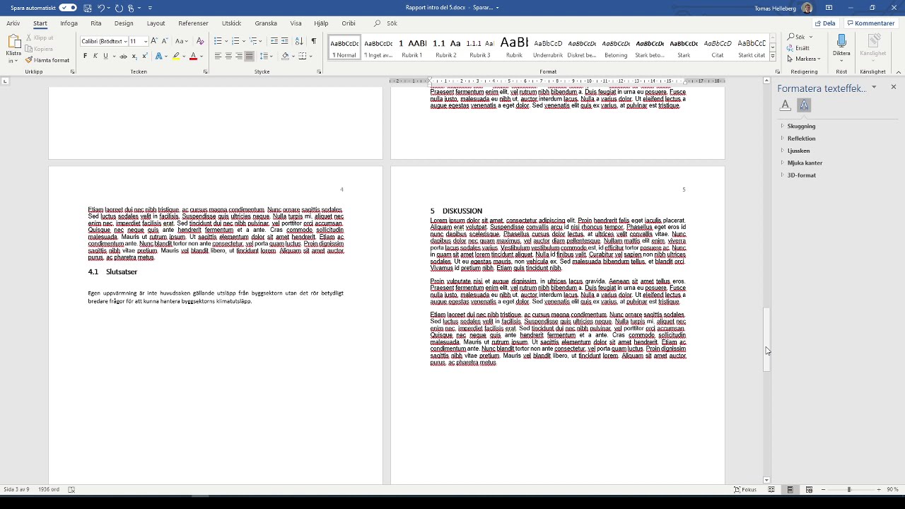 Ändra layout & design i Word 2021. Del 6 i skriva rapport i Word 2021.