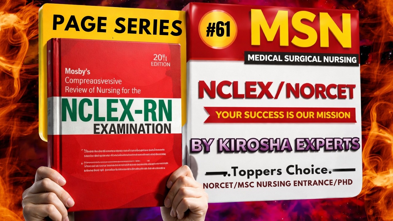 MOSBY Complete Solution | PACE SERIES 61🔥 | Nursing Competitive Exams की Full तैयारी | LIVE 10 PM