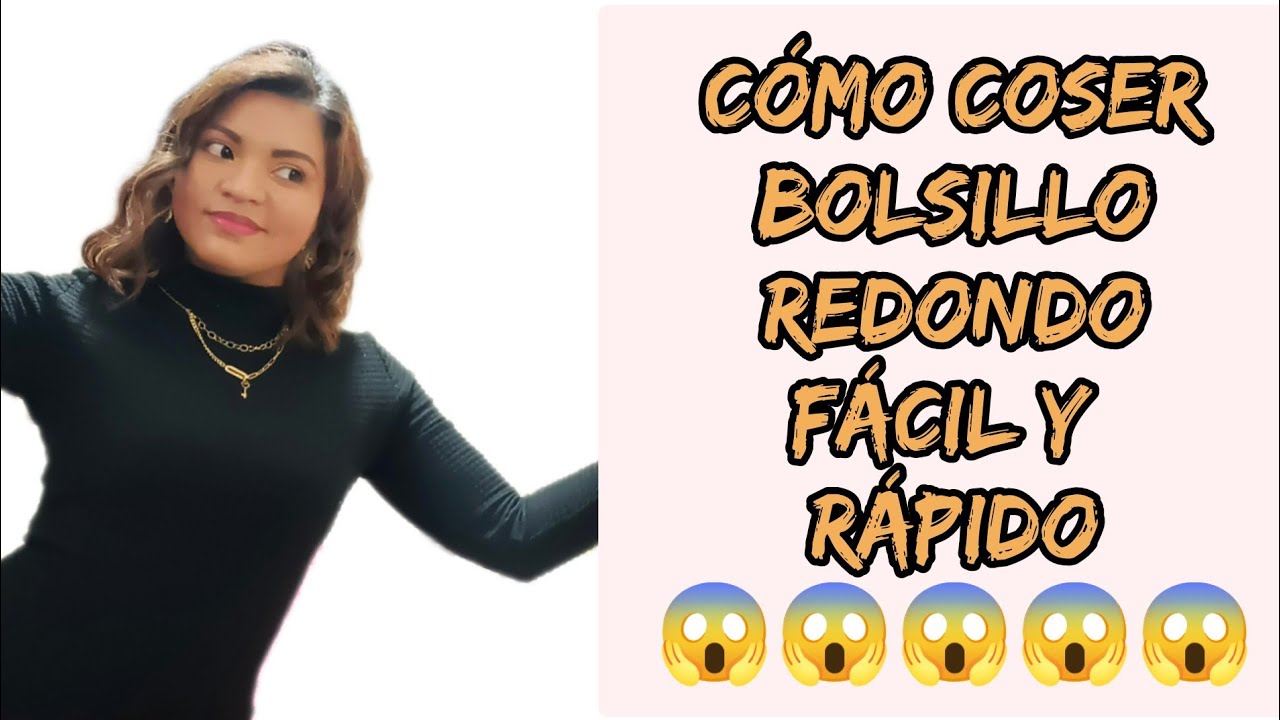 cómo pegar un bolsillo redondo fácil y rápido 😱😱😱😱😱
