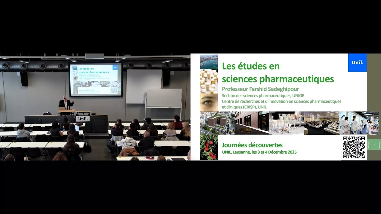 Journées découvertes 2025 - Présentation des études en Sciences pharmaceutiques