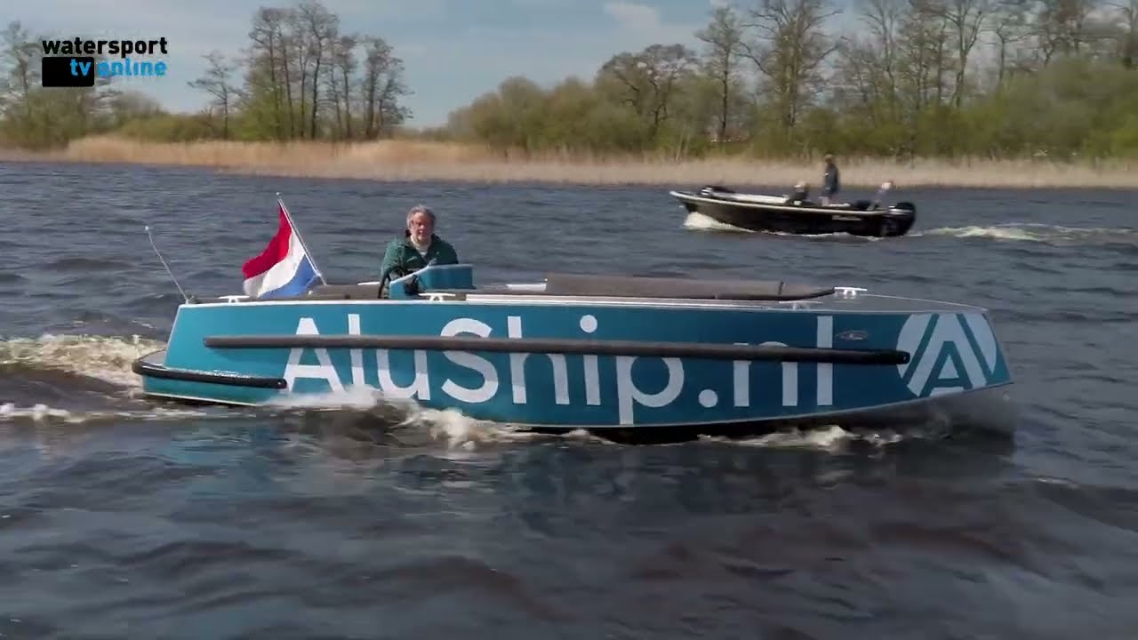 Aluship Boottest E Tender 600 en E Sloep 650 door Watersport-TV