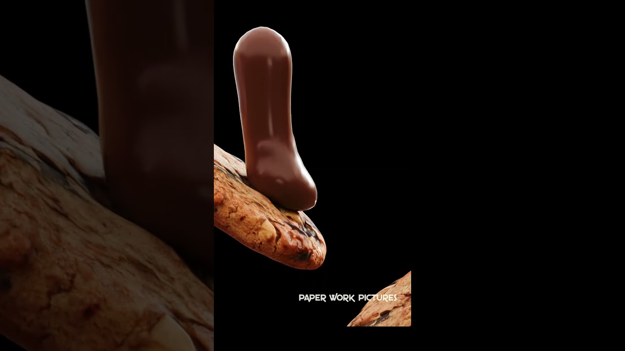 Chocolate Fluid Simulation | Blender Animation | PaperWorkPictures