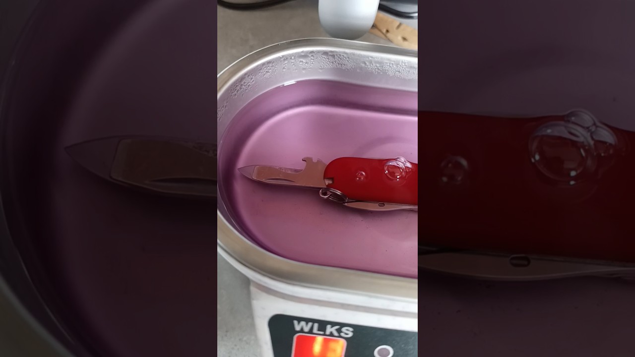 Cheap ultrasonic cleaner test