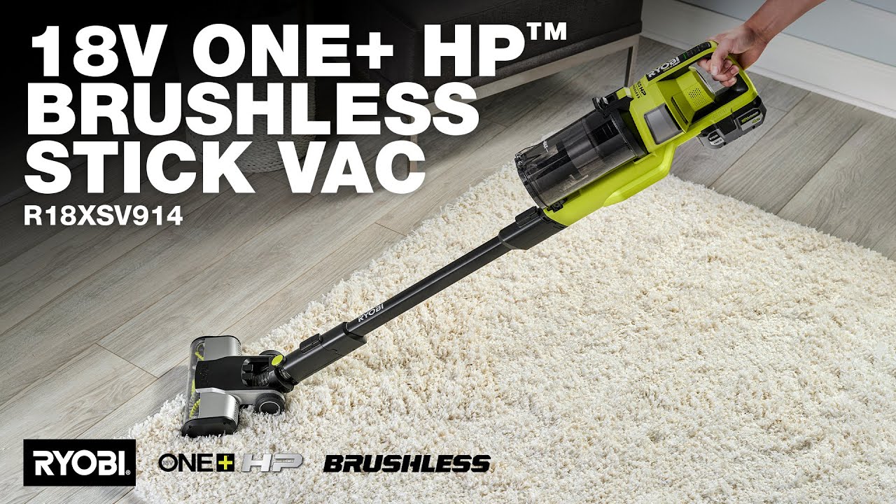 RYOBI 18V ONE+ HP™ Brushless Stick Vac (R18XSV914)