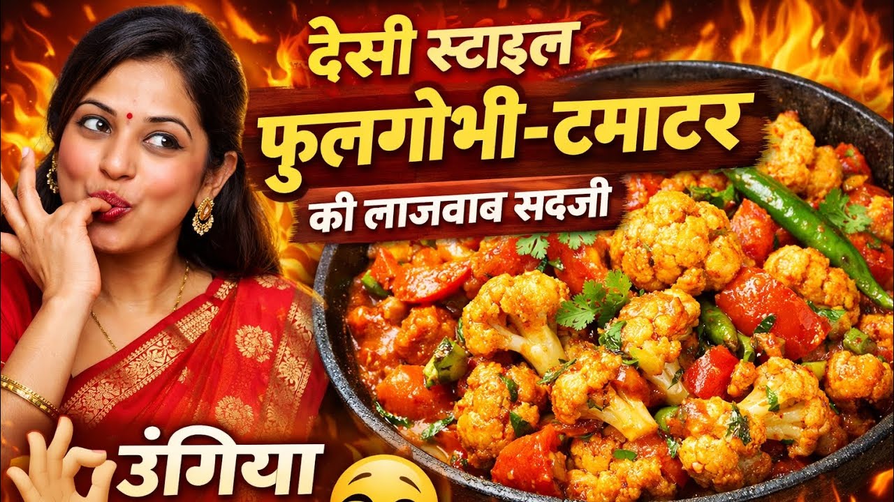 🔥 देसी स्टाइल फूलगोभी–टमाटर की लाजवाब सब्जी | उंगलियां चाटते रह जाएंगे!