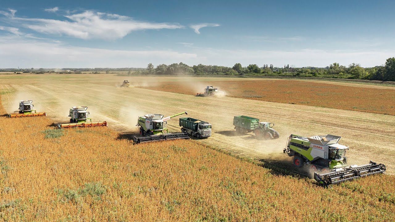 AgroSpol Michalovce | Sója 2022 | CLAAS Lexion | FENDT | NewHolland | 4K | East Slovakia Agriculture