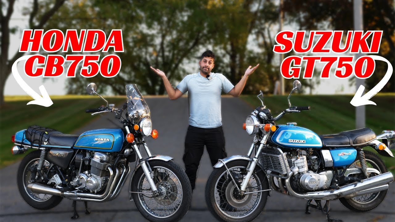 Решающее противостояние мотоциклов 1970-х: CB750 против GT750!