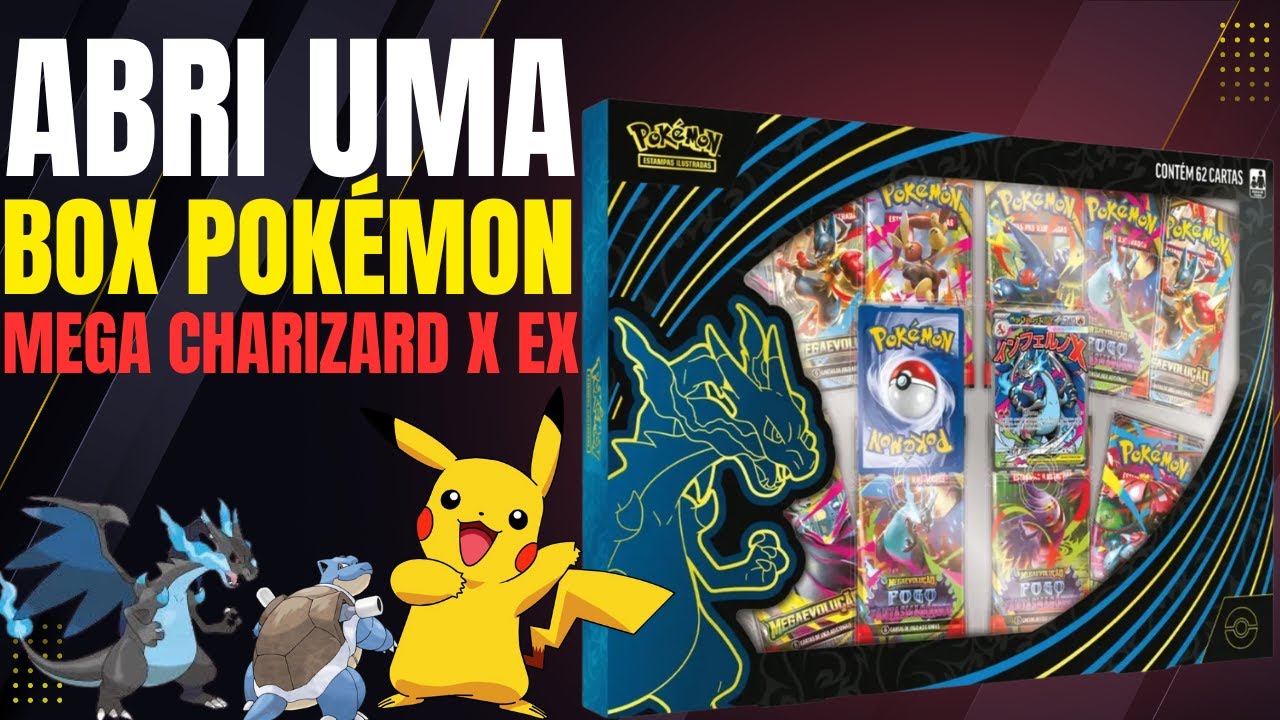 ABRI UMA BOX POKÉMON MEGA CHARIZARD X EX - VALEU A PENA?