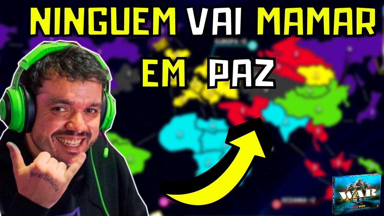TROCOU ERRADO E MAMOU - Gaules jogando WAR com bt, Lindinho, Liminha, VelhoVamp e Bruna
