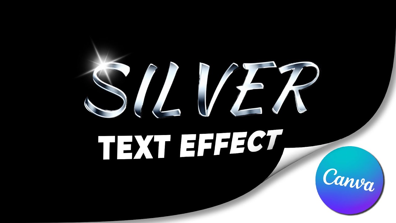 How to Create Realistic Silver Text Effect in Canva