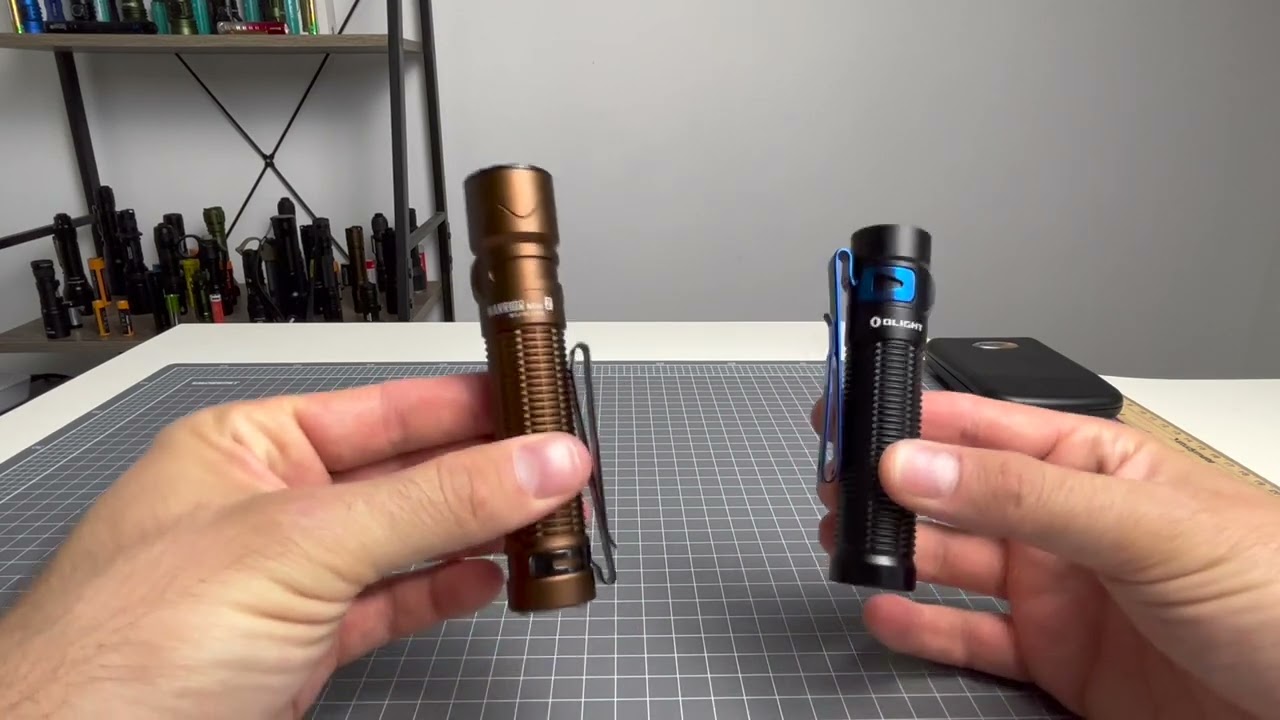 Warrior Mini 2 Vs Baton 3 Pro - Battle for the best EDC #flashlightreviews #tactical #edc #olight