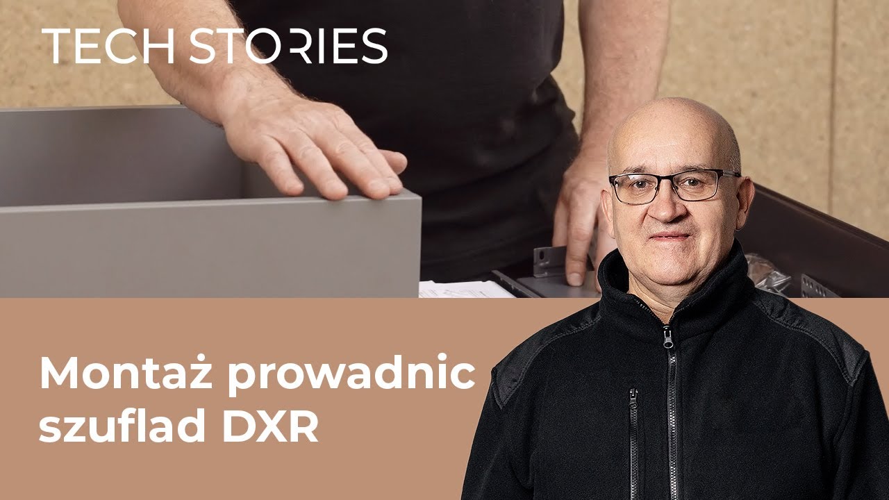 Montaż prowadnic szuflad DXR