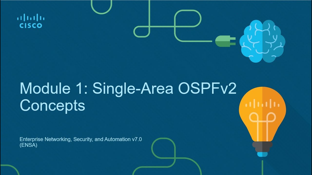 Module 1 Single Area OSPFv2 Concepts