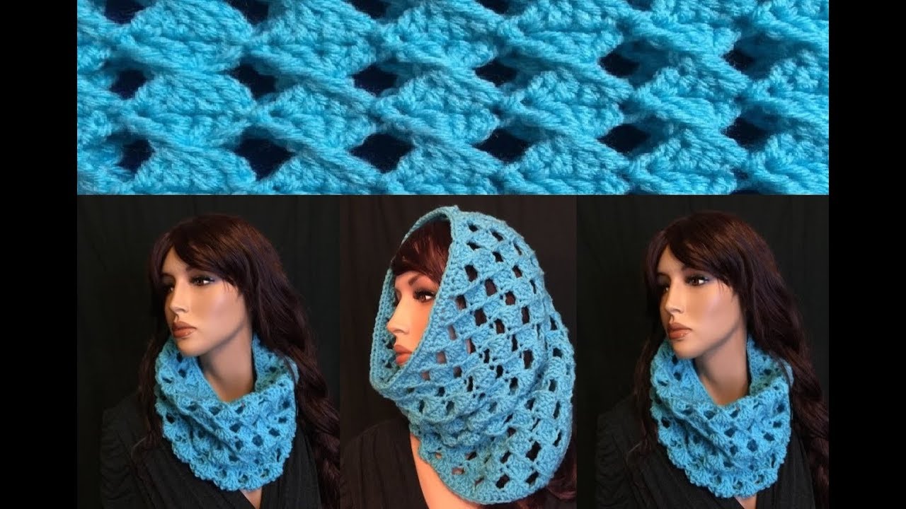 How to Crochet a Cowl / Neck Warmer Pattern 
