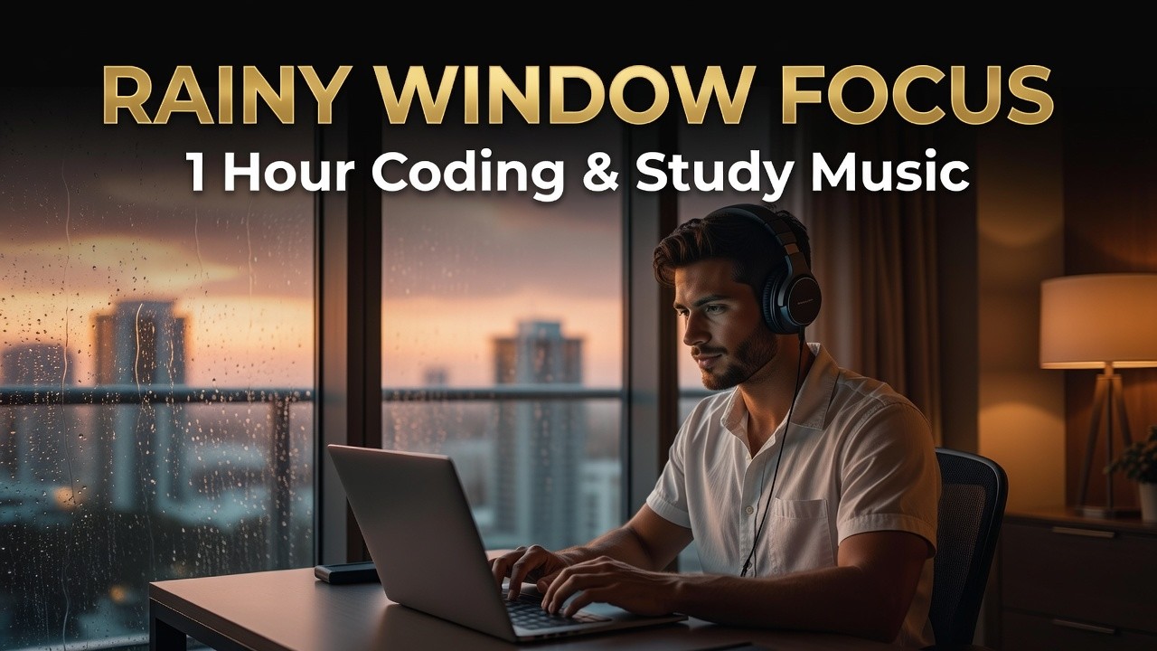 🌧️ Rainy Window Focus Music – 1 Hour Deep Chillstep & Future Garage Mix