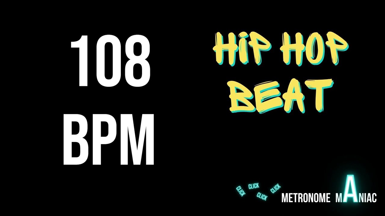 Drum loop - HIP HOP beat - 108 BPM