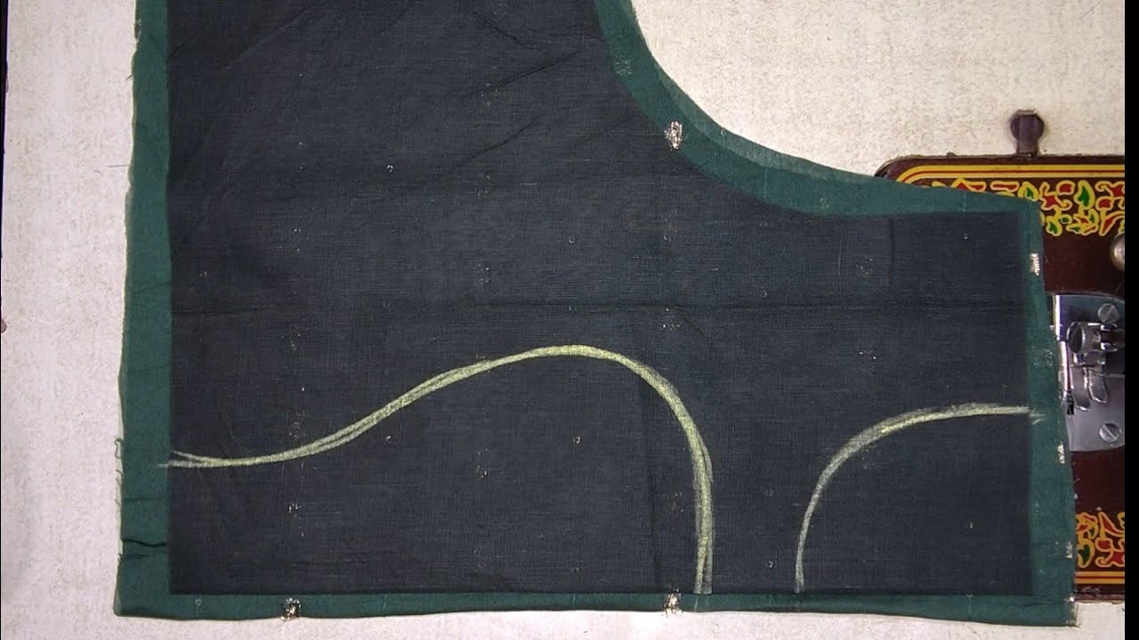 Blouse neck design cutting and stitching 