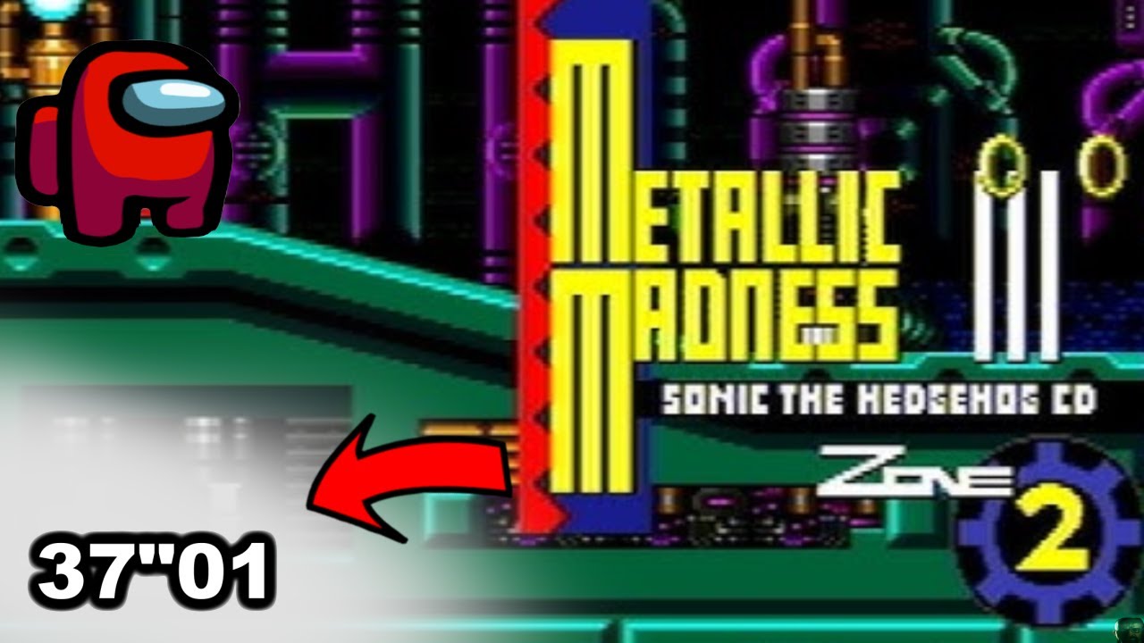 Sonic CD - Metallic Madness Zone 2 Speedrun in 37