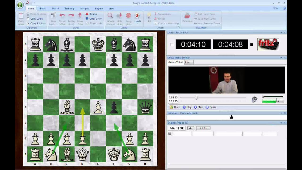 ChessBase training videos - how to use them in Fritz/Rybka